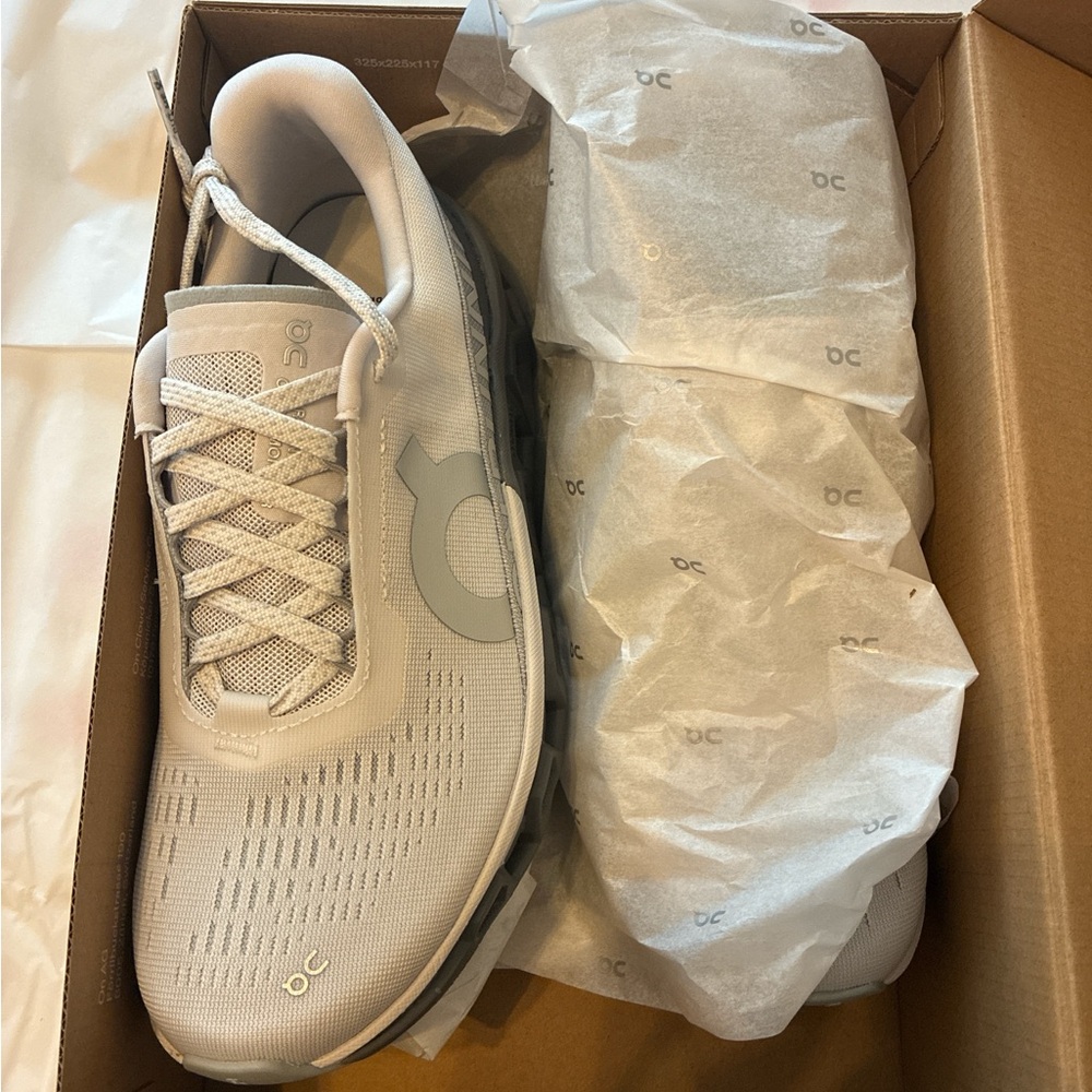 On Running Light Gray Athletic Shoes
